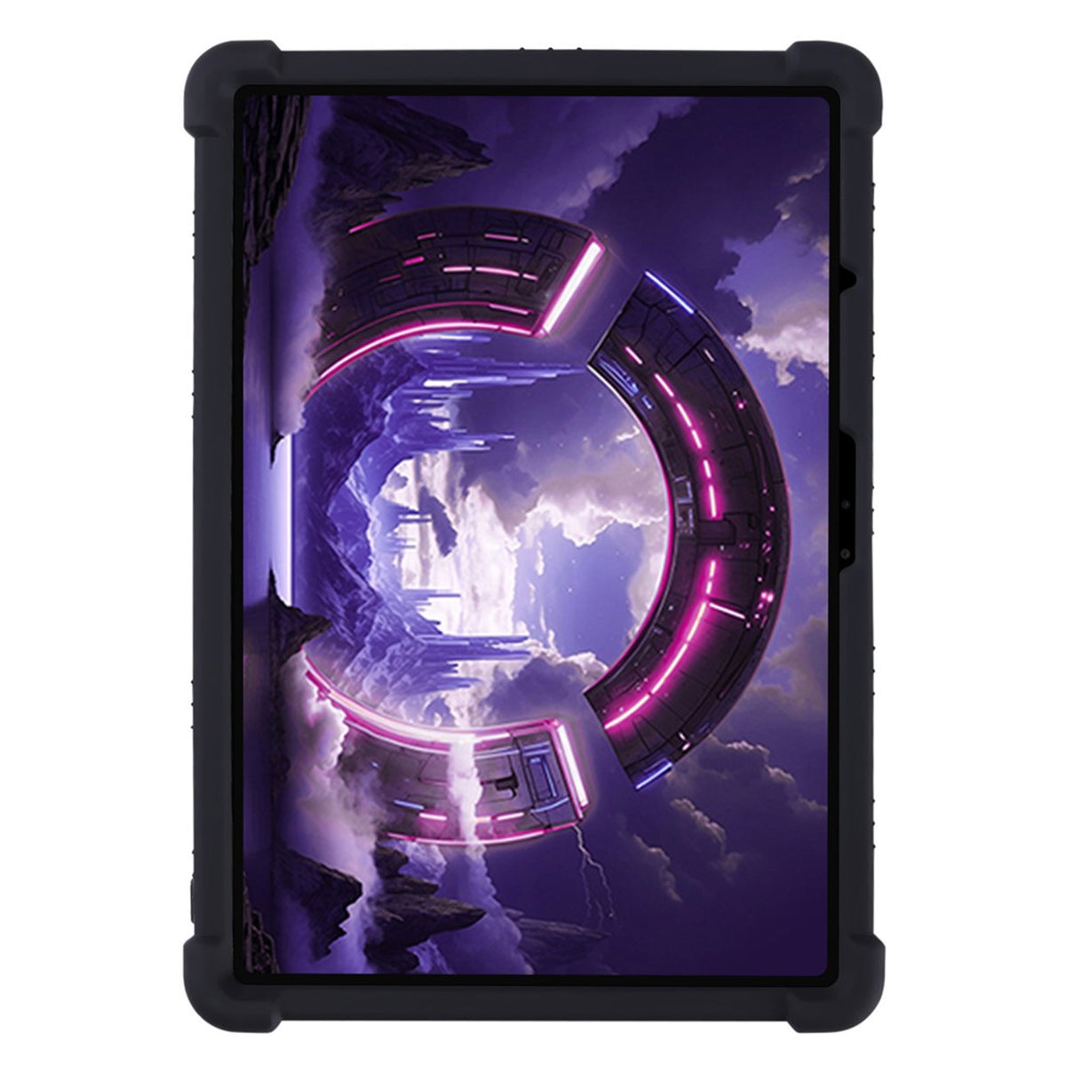 Lenovo Yoga Tab Gen 2 11.1" EIDERWOOD Rugged Silicone Case with Adjustable Kickstand & Shock-Absorbing Corners - Black