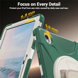 Samsung Galaxy Tab S12+ (Plus) EIDERWOOD Hybrid Rugged Case w. Kickstand - Green