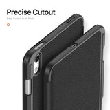 iPad Mini (2026) 8th Gen. DUX DUCIS DOMO Tri-Fold Faux Leather Flip Case - Black