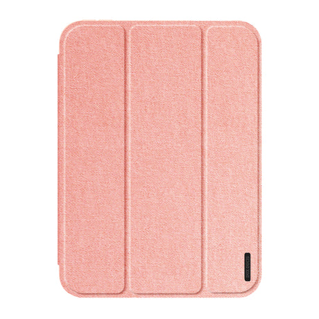 iPad Mini (2026) 8th Gen. DUX DUCIS DOMO Tri-Fold Faux Leather Flip Case - Pink