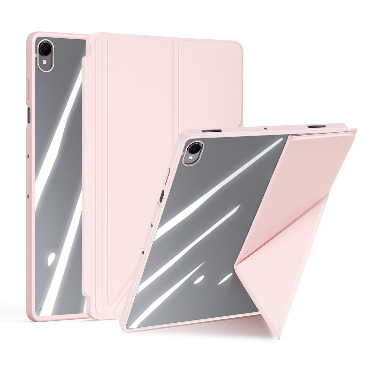 Samsung Galaxy Tab S12+ (Plus) DUX DUCISOrigami Hybrid Faux Leather Flip Case - Pink