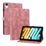 iPad Mini (2026) 8th Gen. EIDERWOOD Floral Textured Faux Leather Flip Case - Pink