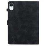 iPad Mini (2026) 8th Gen. EIDERWOOD Floral Textured Faux Leather Flip Case - Black