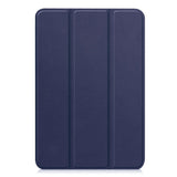iPad Mini (2026) 8th Gen. EIDERWOOD Faux Leather Tri-Fold Flip Case with Stand Function - Blue