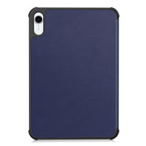 iPad Mini (2026) 8th Gen. EIDERWOOD Faux Leather Tri-Fold Flip Case with Stand Function - Blue