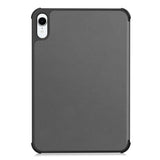 iPad Mini (2026) 8th Gen. EIDERWOOD Faux Leather Tri-Fold Flip Case with Stand Function - Grey