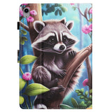 iPad Mini (2026) 8th Gen. EIDERWOOD Faux Leather Flip Case with Card Holder - Raccoon