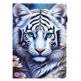iPad Mini (2026) 8th Gen. EIDERWOOD Faux Leather Flip Case with Card Holder - Tiger