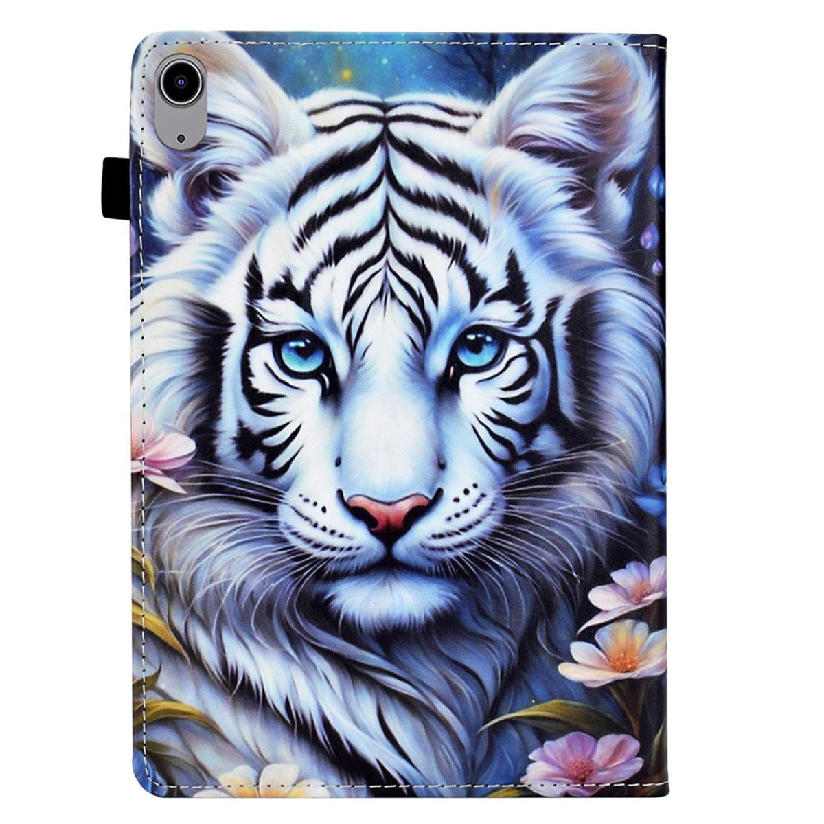 iPad Mini (2026) 8th Gen. EIDERWOOD Faux Leather Flip Case with Card Holder - Tiger