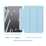 iPad Mini (2026) 8th Gen. DUX DUCIS TOBY Tri-Fold Faux Leather Flip Case with Stand - Blue