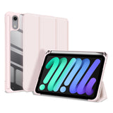 iPad Mini (2026) 8th Gen. DUX DUCIS TOBY Tri-Fold Faux Leather Flip Case with Stand - Pink