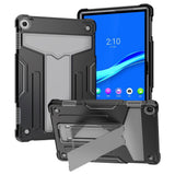 Lenovo Tab M10 (3. Gen) 10.1" (TB-328F/TB-328X) Tough Case w. Kickstand - Black / Grey