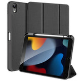 iPad 10.9" (2022) Case - DUX DUCIS Domo Series Tri-fold Leather Case - Black