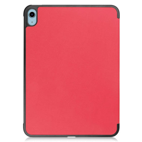 Apple iPad 10.9" (2022) PU Leather Flip Case w. Stand - Red