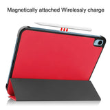 Apple iPad 10.9" (2022) PU Leather Flip Case w. Stand - Red