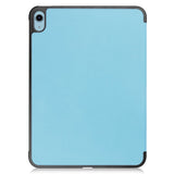 Apple iPad 10.9" (2022) PU Leather Flip Case w. Stand - Sky Blue