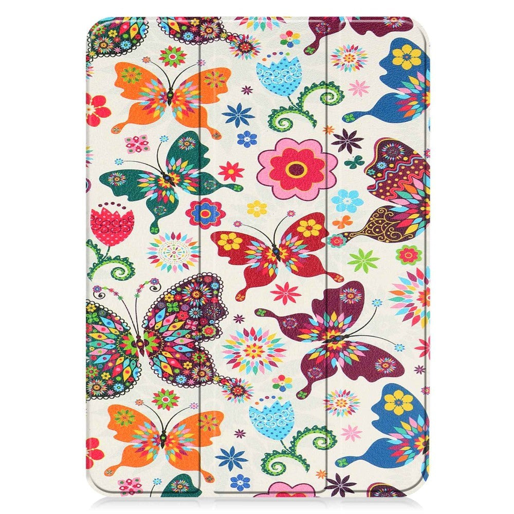 iPad 10.9" (2022) Leather Tri-fold Case - Butterflies