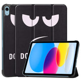 iPad 10.9" (2022) Leather Tri-fold Case - "Don't Touch Me"