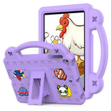 EIDERWOOD - iPad Mini (2019/2015/2014/2013/2012) Kids Case with Kickstand & Hand Holder - Purple