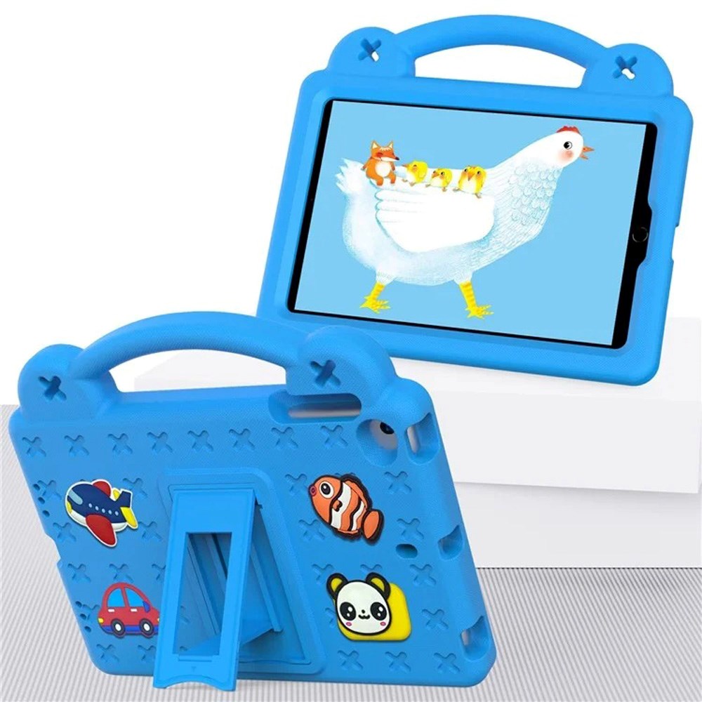 EIDERWOOD - iPad Mini (2019/2015/2014/2013/2012) Kids Case with Kickstand & Hand Holder - Blue