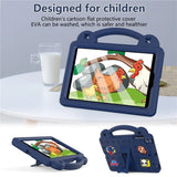 EIDERWOOD - iPad Mini (2019/2015/2014/2013/2012) Kids Case with Kickstand & Hand Holder - Dark Blue