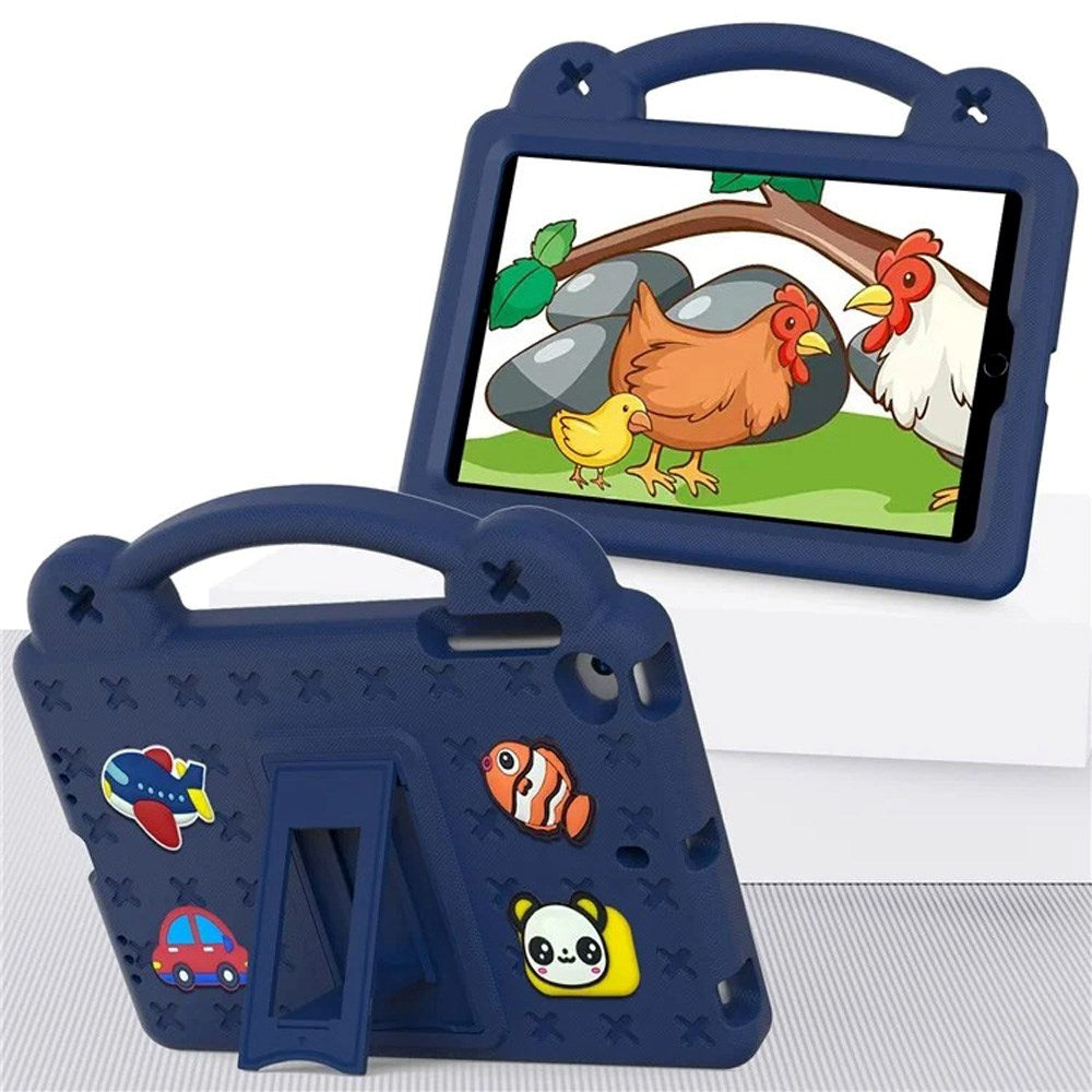 EIDERWOOD - iPad Mini (2019/2015/2014/2013/2012) Kids Case with Kickstand & Hand Holder - Dark Blue