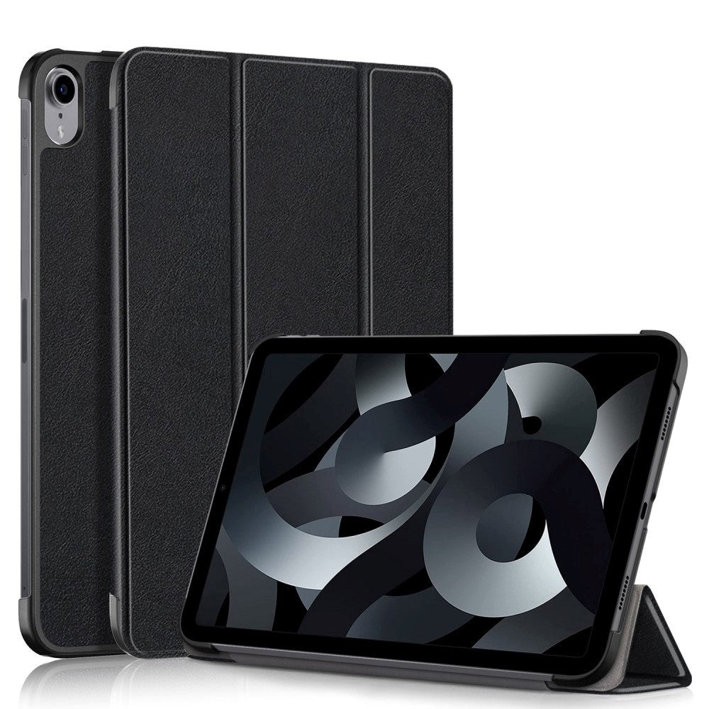 Apple iPad 10.9" (2022) PU Leather Case w. Stand - Black