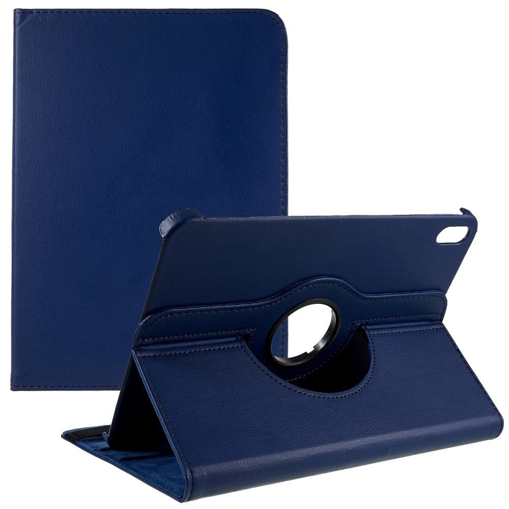 EIDERWOOD iPad 10.9" (2022) Classic Leather Case w. 360⁰ Standing Function - Blue