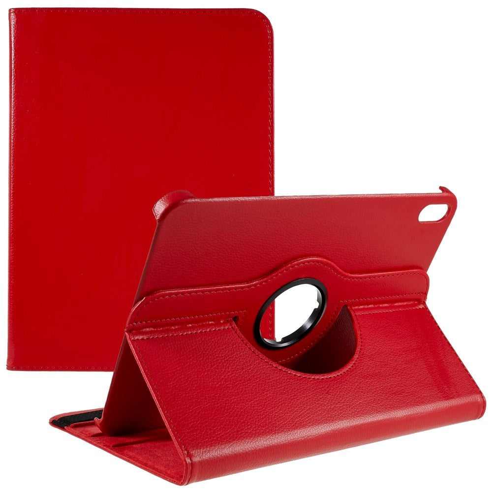 EIDERWOOD iPad 10.9" (2022) Classic Leather Case w. 360⁰ Standing Function - Red