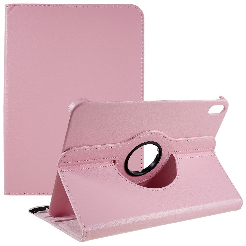 EIDERWOOD iPad 10.9" (2022) Classic Leather Case w. 360⁰ Standing Function - Pink