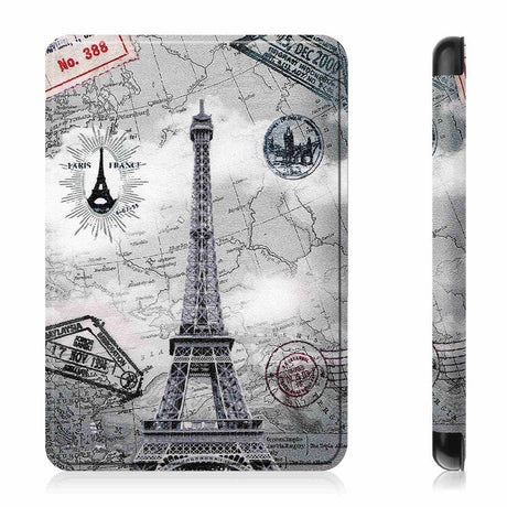 Amazon Kindle 11th Generation (2022) PU Leather Flip Case w. Seelp/ Wake-up Function - the Eiffel Tower