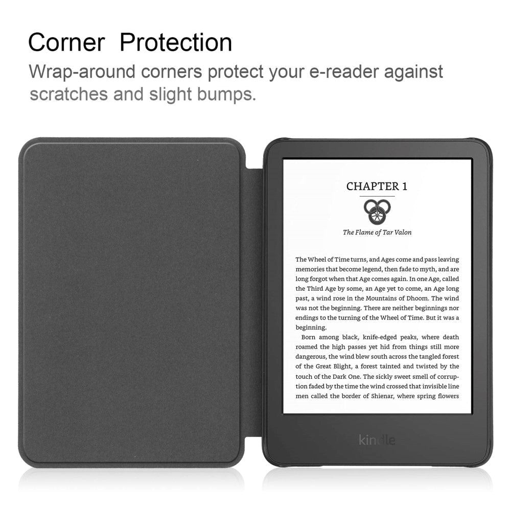 Amazon Kindle 11th Generation (2022) Flip Case w. Sleep / Wake-up Function - Grey