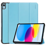 Apple iPad 10.9" (2022) ENKAY PU Leather Flip Case w. Stand - Baby Blue