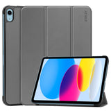 Apple iPad 10.9" (2022) ENKAY PU Leather Flip Case w. Stand - Grey