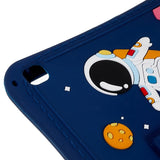 EIDERWOOD Samsung Galaxy Tab S6 Lite (2020-2024) Kids Case w. Stand & Cartoon - Dark Blue