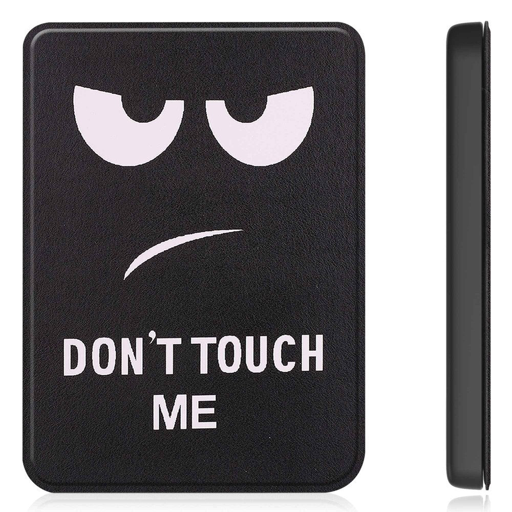 Kobo Clara 2E PU Leather Flip Case w. Seelp/ Wake-up Function - "Don't Touch Me"