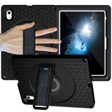 iPad 10.9" 2022 EVA Foam Case w. Kickstand, Hand Holder & Shoulder Strap - Black