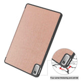 Lenovo Tab P11 Gen. 2 Tri-fold Flip Case w. Sleep / Wake-up Function - Rose Gold