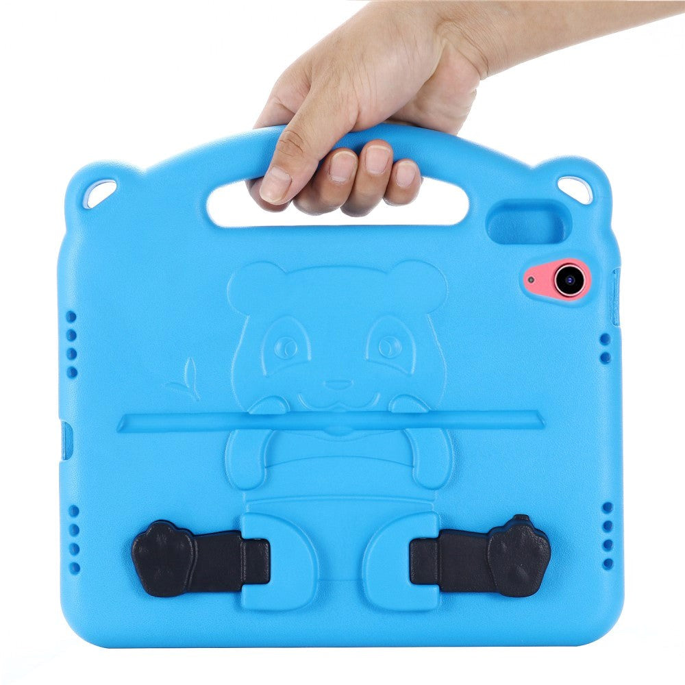 iPad 10.9" (2022) Kids Case - Panda Kickstand Case - Blue