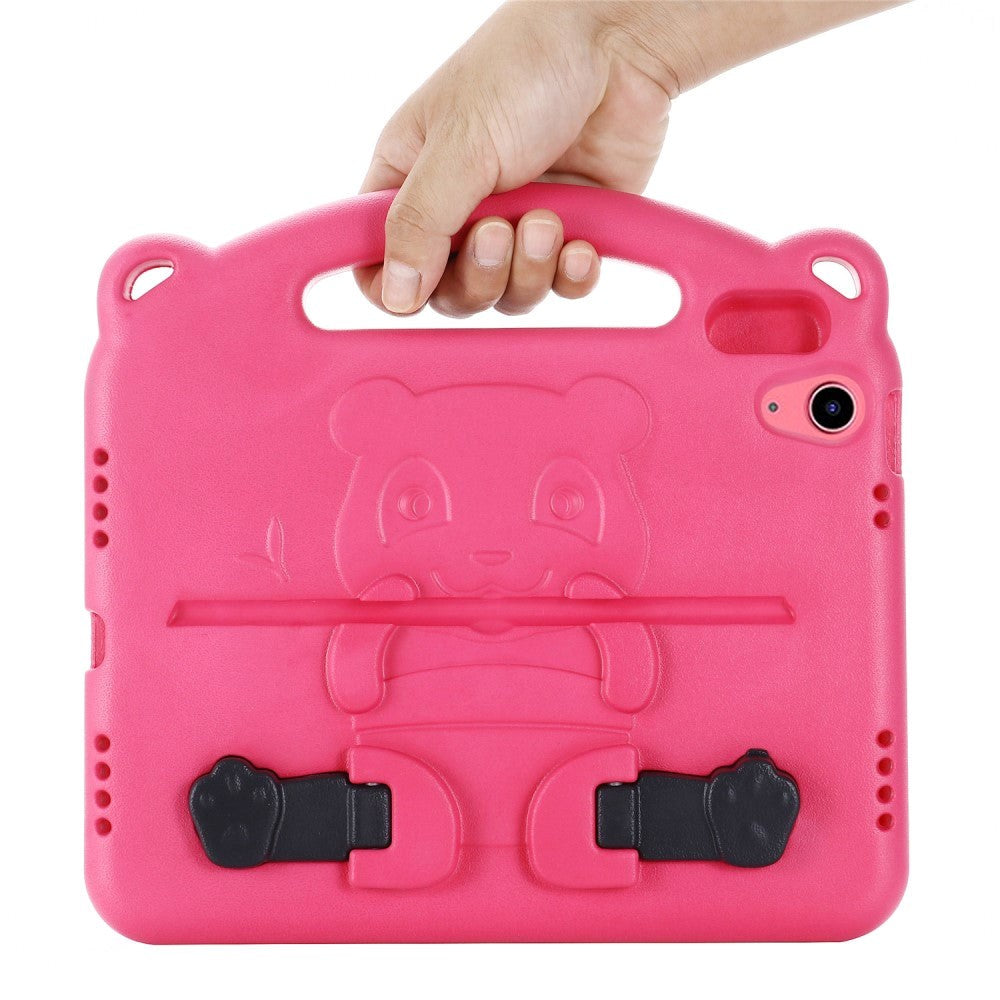 iPad 10.9" (2022) Kids Case - Panda Kickstand Case - Pink