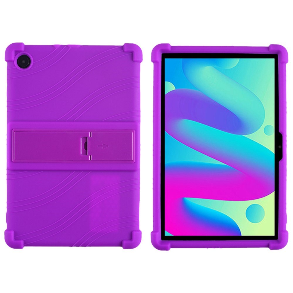 TCL Tab 10L Silicone Case w. Kickstand - Purple