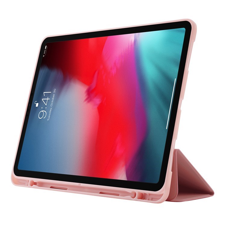EIDERWOOD iPad Pro 11" (2022 / 2021 / 2020 / 2018) Tri-Fold Faux Leather Flip Case - Pink