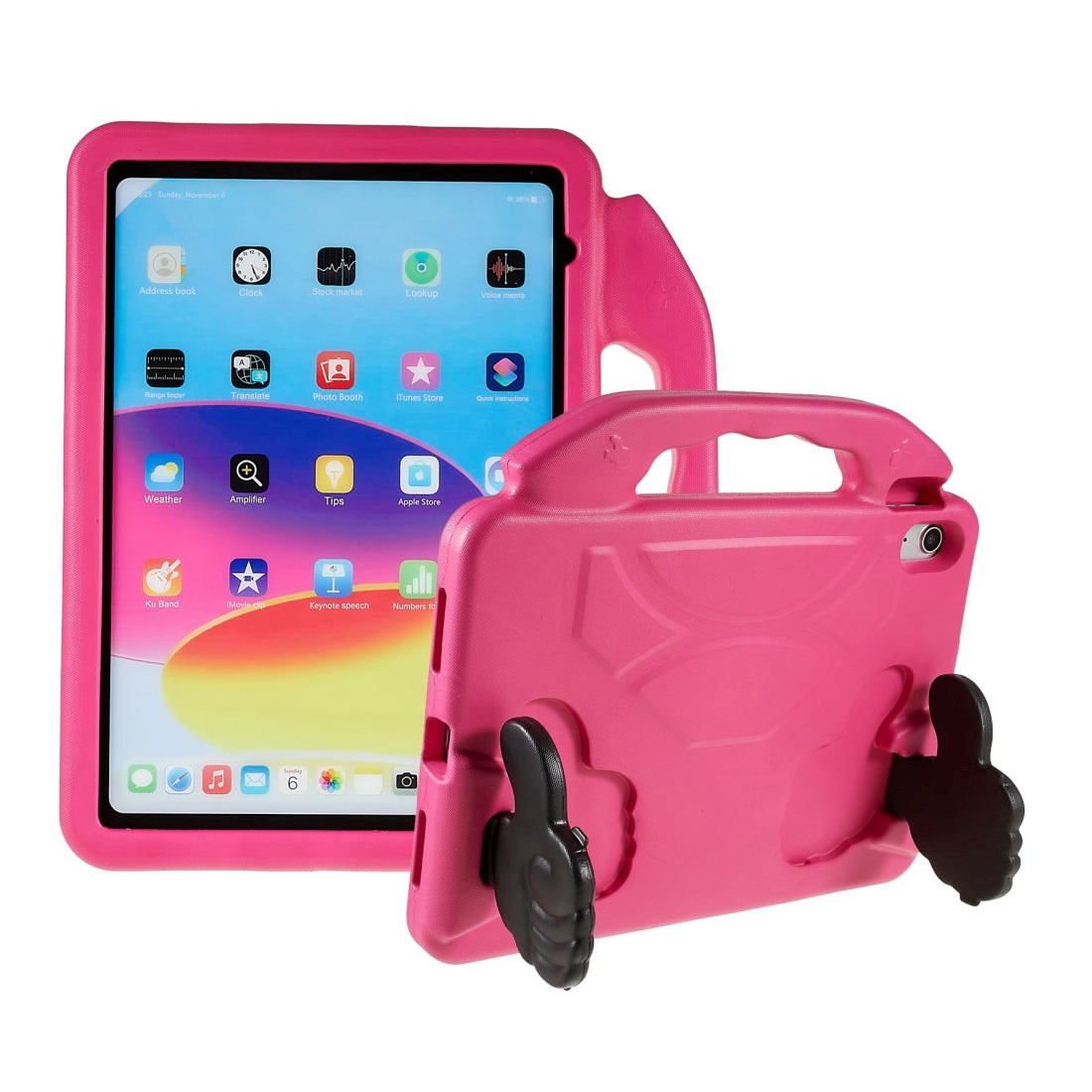 iPad 10.9" (2024/2022) Kids Case - Thumb Kickstand Case - Pink