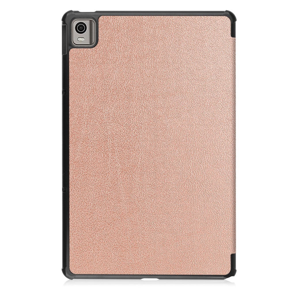 EIDERWOOD Nokia T21 Tri-Fold Leather Case w. Stand - Rose Gold