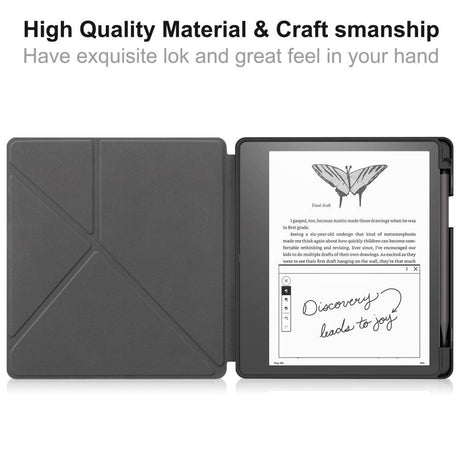 Amazon Kindle Scribe 11th Generation (2022) Origami Leather Flip Case with Pen Holder - "Don't Touch Me"