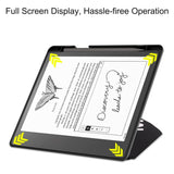 Amazon Kindle Scribe 11th Generation (2022) Origami Leather Flip Case with Pen Holder - "Don't Touch Me"