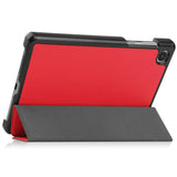 EIDERWOOD Lenovo Tab M8 (4th Gen.) Tri-Fold Faux Leather Flip Case - Red