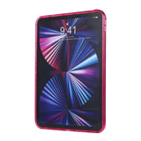 iPad Pro 11" (2022 / 2021 / 2020 / 2018) Flexible Plastic Case - Grooves - Transparent / Pink