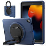 iPad 10.2 (2021 / 2020 / 2019) Craftsman Case w. Kickstand & Hand Holder - Dark Blue