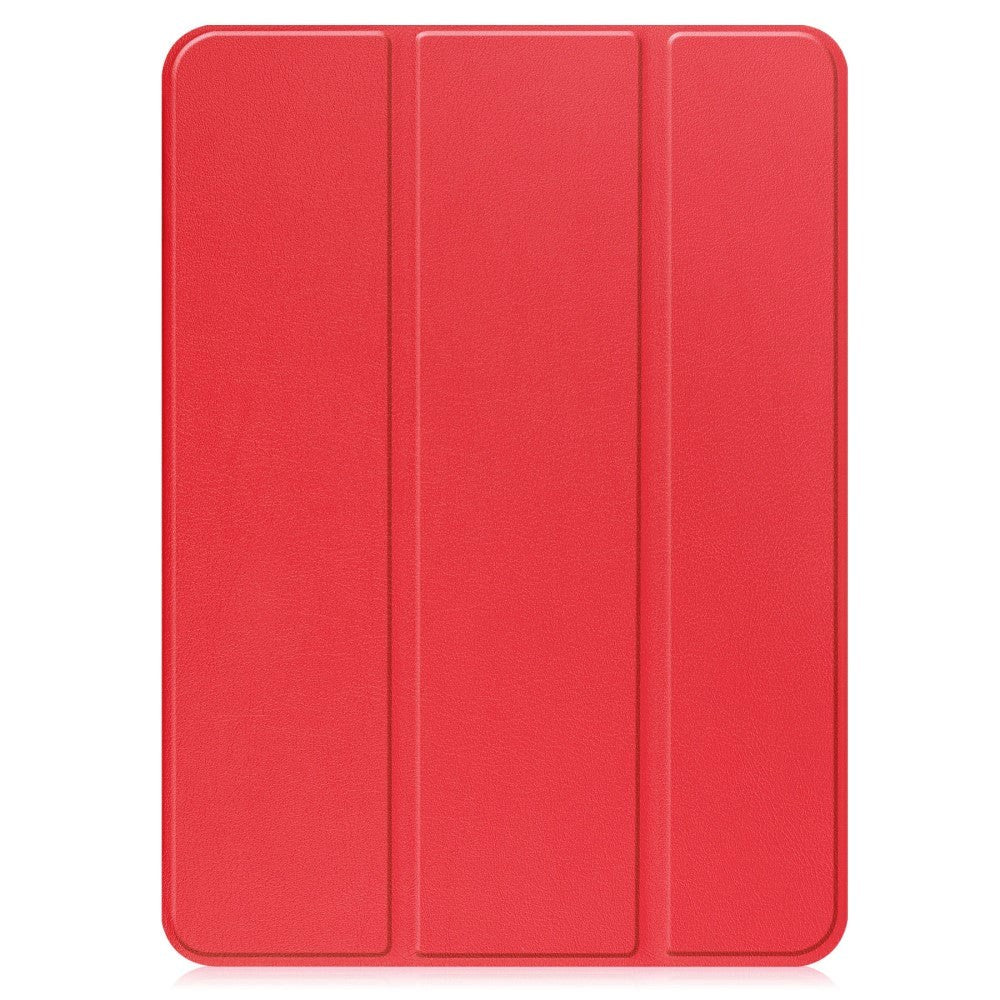 OnePlus Pad / Oppo Pad 2 Tri-Fold Leather Flip Case w. Wake Up/Sleep Function - Red